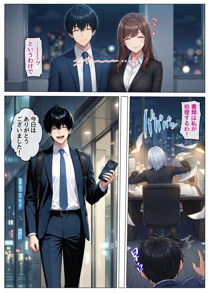 おっとり恋人上司とクールな女上司、見た目と中身が違いすぎて毎日搾り取られる話19