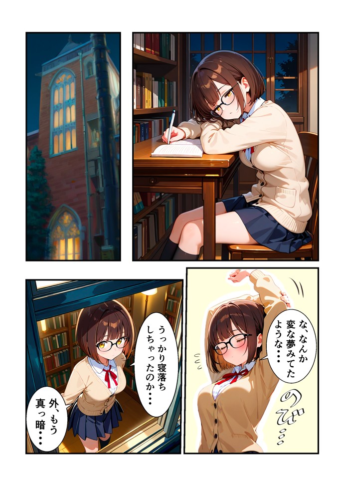 触手図書館の夜14