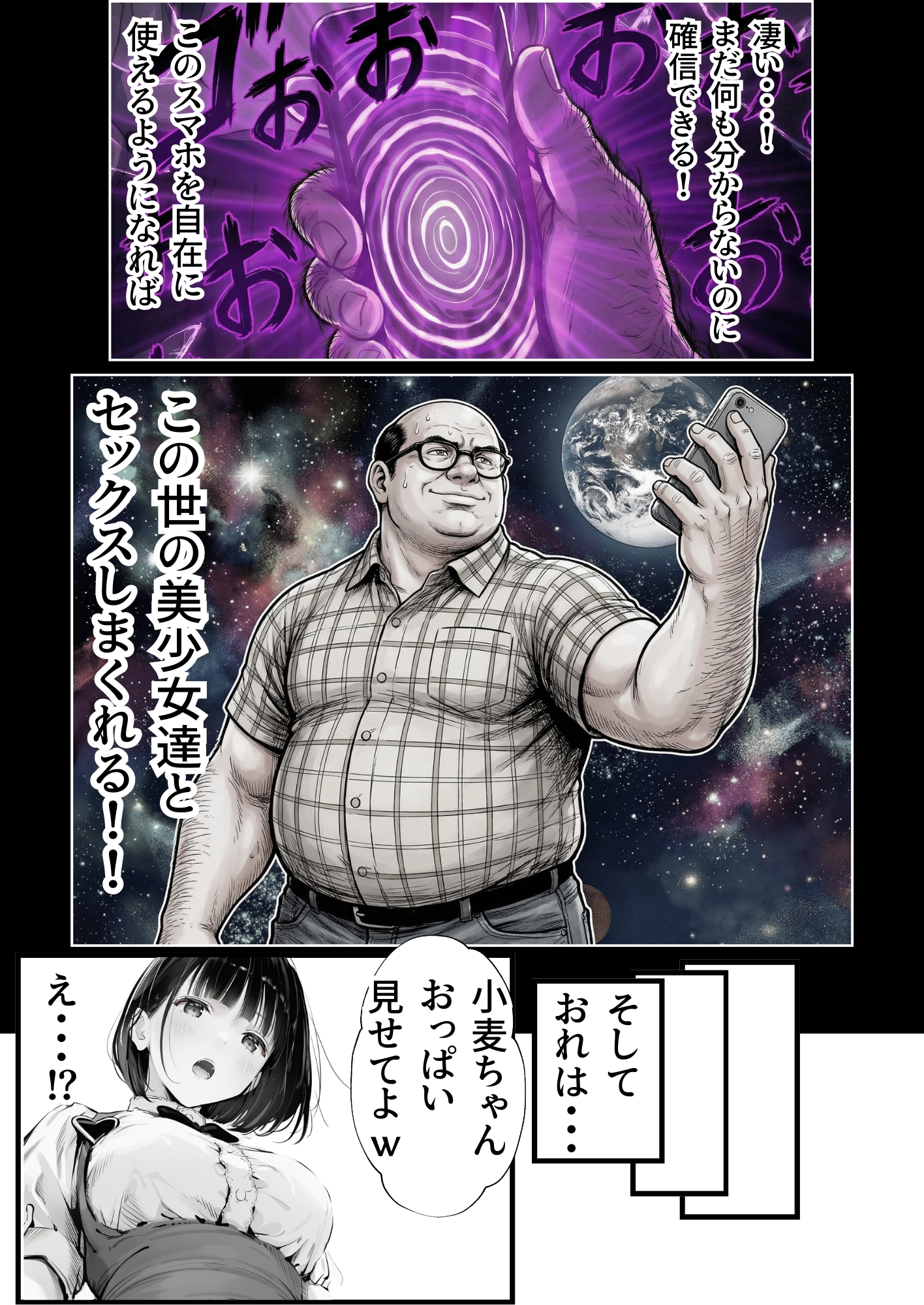 操作系チート能力に覚醒したメタボおじさんが最強スマホで美少女種付け性活29