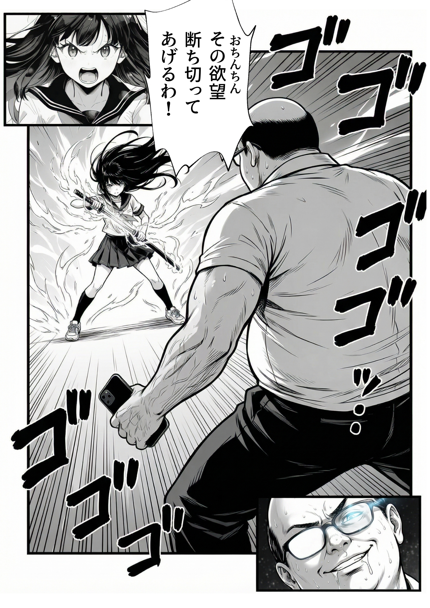 操作系チート能力に覚醒したメタボおじさんが最強スマホで美少女種付け性活54