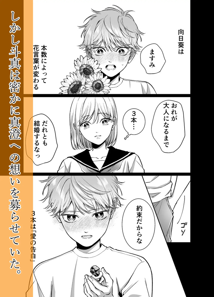 エロ漫画「オレンジの向日葵~我が子のように育てた男の子に抱かれてしまいました~」無料サンプル3