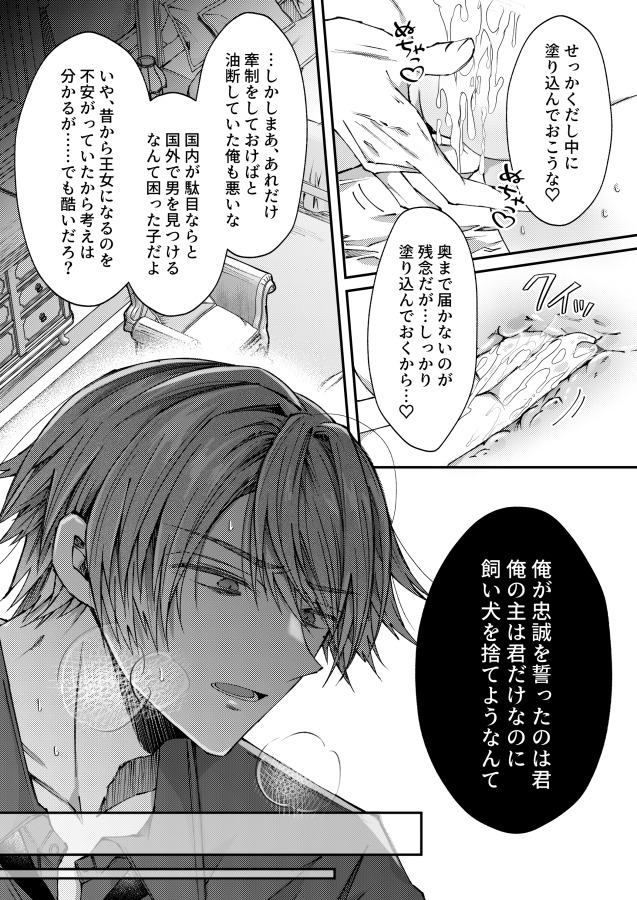 エロ漫画「姫様に忠誠を誓ったはずの軍人は、逆に誓いを求める狂犬になりました」無料サンプル29