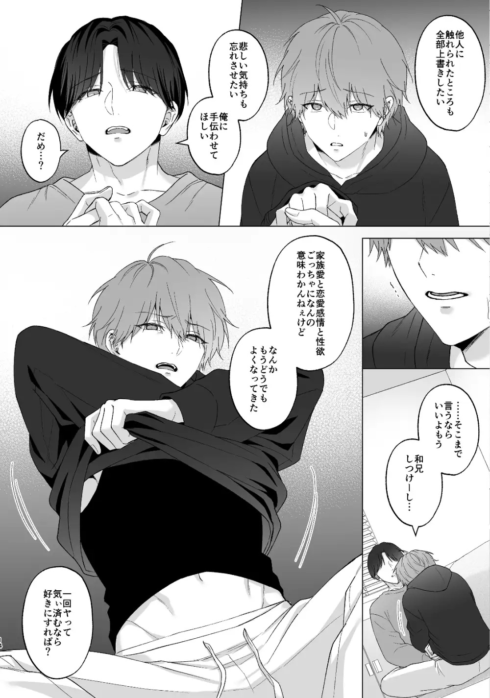 エロ漫画「失恋して兄貴に慰められた話」サンプル3