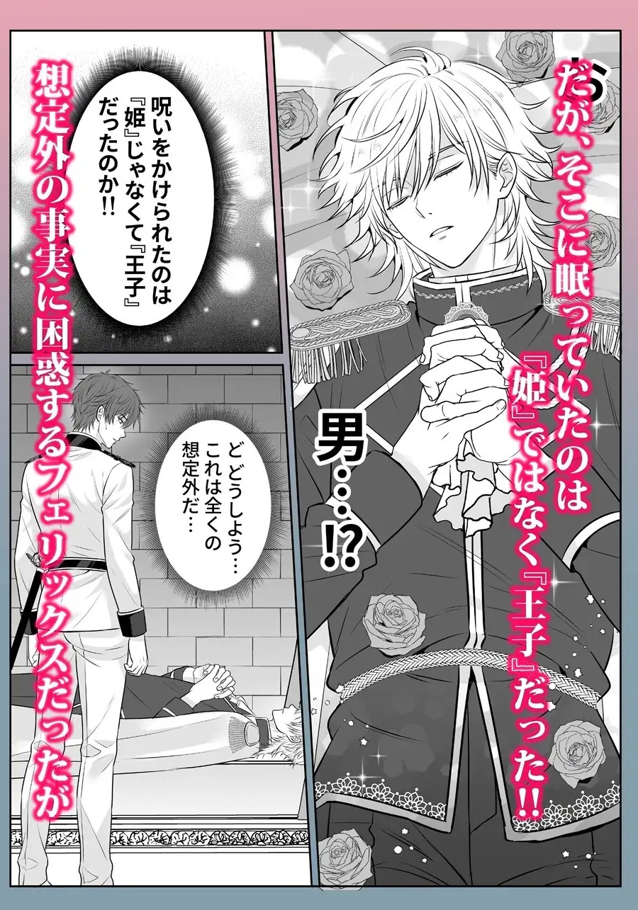 エロ漫画「眠り姫を助けに行ったら、眠っていたのはイケメンヤンデレ王子でした」サンプル2